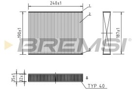 Фильтр салона Bremsi fc0092