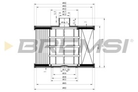 Топливный фильтр Bremsi fe0041