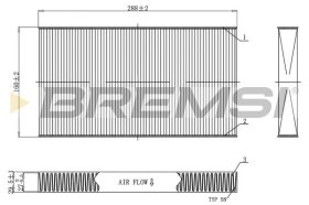 Фильтр салона Bremsi fc0477