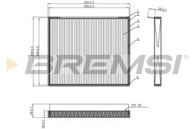 Фільтр салону Bremsi fc0917c