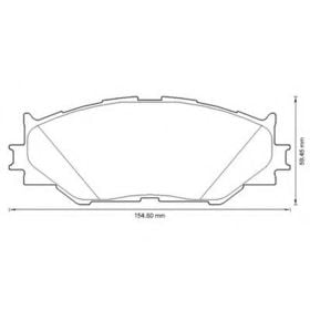 Тормозные колодки Bendix 572620B