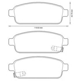 Тормозные колодки Bendix 573335B