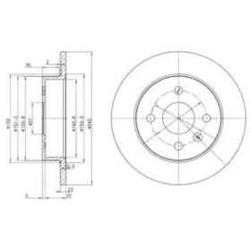 Тормозной диск Dr!ve+ dp1010110153