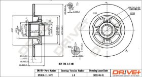 Тормозной диск Dr!ve+ dp1010111672
