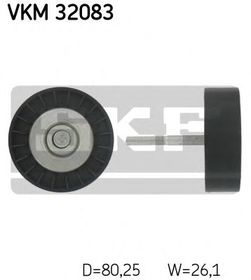 Обводной ролик поликлинового ремня SKF VKM 32083