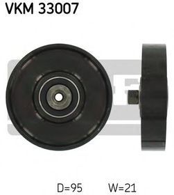 Обводной ролик поликлинового ремня SKF VKM 33007