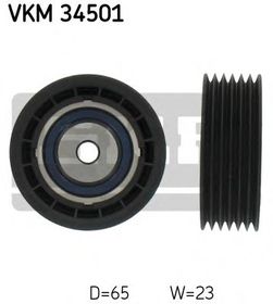 Обводной ролик поликлинового ремня SKF VKM 34501