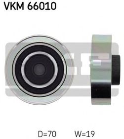 Обводной ролик поликлинового ремня SKF VKM 66010