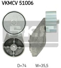 Обводной ролик поликлинового ремня SKF VKMCV 51006