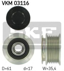 Муфта генератора SKF VKM 03116
