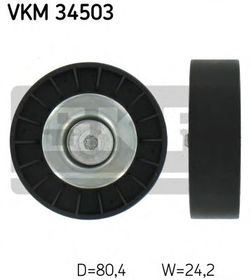Обводной ролик поликлинового ремня SKF VKM 34503
