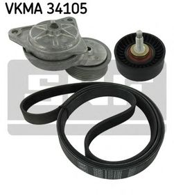 Комплект поликлинового ремня SKF VKMA 34105