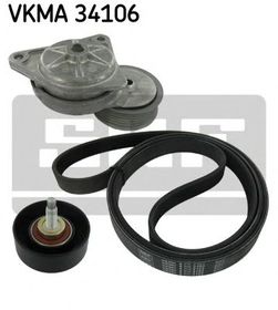 Комплект поликлинового ремня SKF VKMA 34106