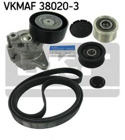 Комплект поликлинового ремня SKF VKMAF 38020-3