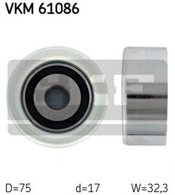 Обводной ролик поликлинового ремня SKF VKM 61086