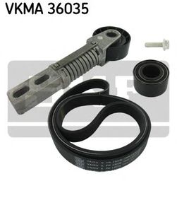 Комплект поликлинового ремня SKF VKMA 36035