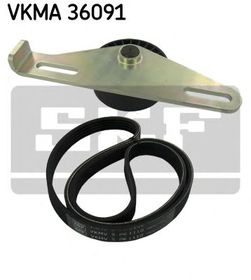 Комплект поликлинового ремня SKF VKMA 36091