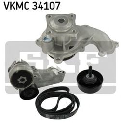 Комплект поликлиновых ремней + помпа SKF VKMC 34107
