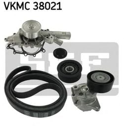Комплект поликлиновых ремней + помпа SKF VKMC 38021