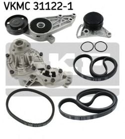 Комплект поликлиновых ремней + помпа SKF VKMC 31122-1