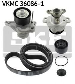 Комплект поліклинових ременів + помпа SKF VKMC 36086-1