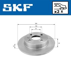 Тормозной диск SKF vkbd90497s2