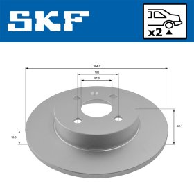 Тормозной диск SKF vkbd90575s2