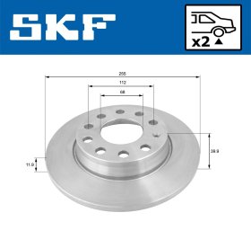 Тормозной диск SKF vkbd90266s2