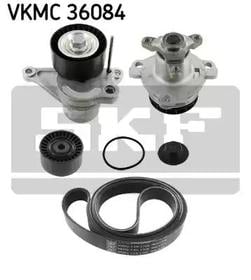 Комплект поликлиновых ремней + помпа SKF VKMC 36084