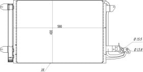 Радиатор кондиционера Hart 606472