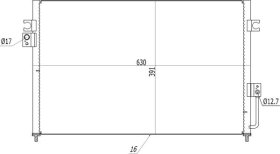 Радиатор кондиционера Hart 619065