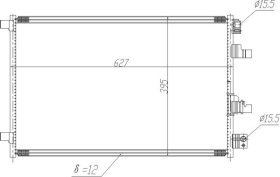 Радиатор кондиционера Hart 621620