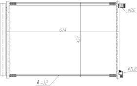 Радиатор кондиционера Hart 621648