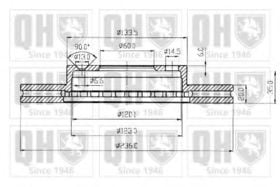 Тормозной диск Quinton Hazell BDC3205