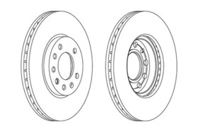 Тормозной диск Ferodo DDF1042C