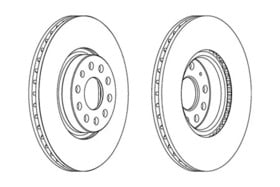 Тормозной диск Ferodo DDF1305C