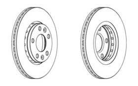 Тормозной диск Ferodo ddf1728c
