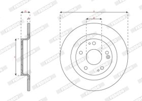 Тормозной диск Ferodo ddf3086c
