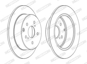 Тормозной диск Ferodo DDF1704C