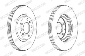Тормозной диск Ferodo ddf1132c