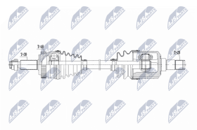 Полуось NTY npwka413