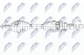 Полуось NTY npwvv113