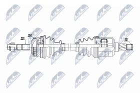 Полуось NTY npwpl162