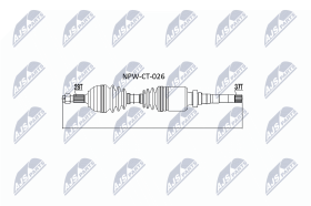 Полуось NTY npwct026
