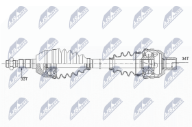 Полуось NTY npwpl089