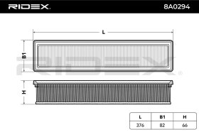 Воздушный фильтр RIDEX 8a0294