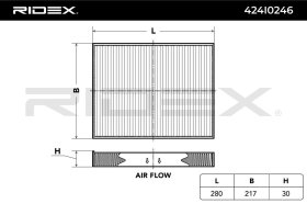 Фільтр салону RIDEX 424i0246