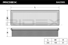 Воздушный фильтр RIDEX 8a0385