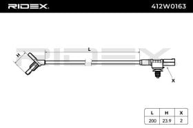 Датчик ABS RIDEX 412w0163