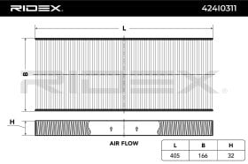 Фильтр салона RIDEX 424i0311